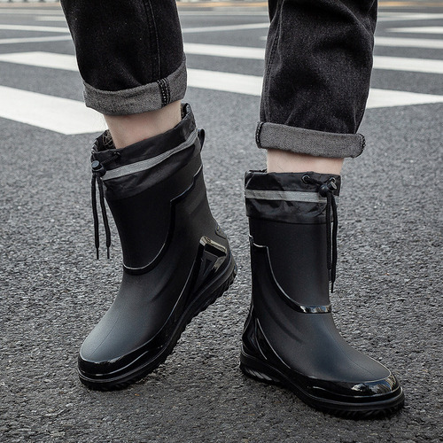 Botas De Lluvia Impermeables Ajustables Para Hombre