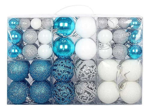 100 Decoracion Para Arbol De Navidad Esferas Navideñas Grand Color Plateado