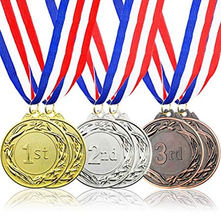 Juvale 6-piece Set Medallas Premio Olímpico Del Estilo Del M