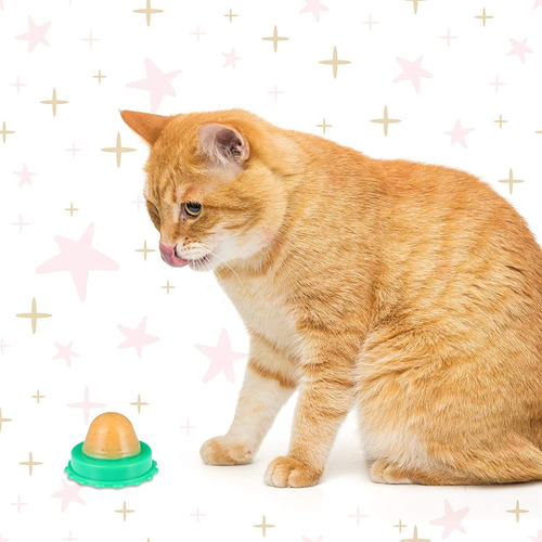 Nuanchu 6 Pieces Cat Snacks Candy Ball Lickable Sugar Ball C