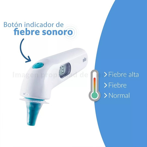 Imagen 4 de 10 de Termometro Braun De Oido Sonoro Alta Velocidad Irt3030