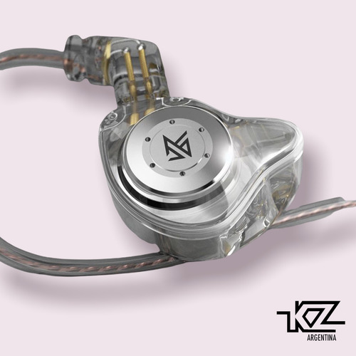 Imagen 3 de 7 de Auriculares In Ear Kz Edx Pro Cable 5n Ofc Sin Microfono