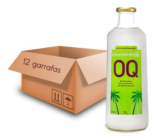 Água De Coco Natural Oq Faz Bem 1 Litro (12x)