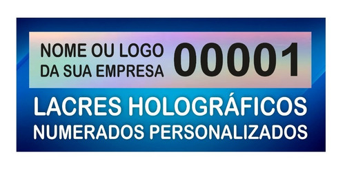Lacre Void Holográfico Premium 50x10mm Personalizado 200 Un