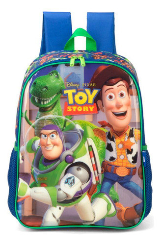 Mochila De Costas Woody E Buzz Toy Story Verde - Luxcel