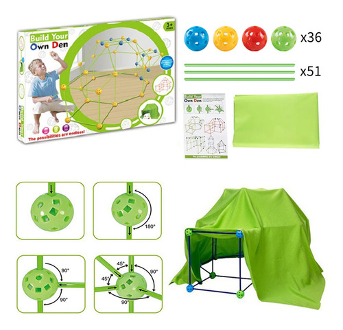 Carpas De Juego Para Niños Fort Build, Bricolaje, Montaje En