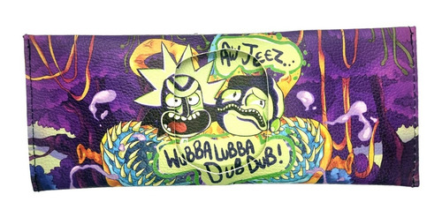 Imagen 2 de 5 de Billetera Shakka Rick And Morty Wubba Lubba Dub Muy Lejano