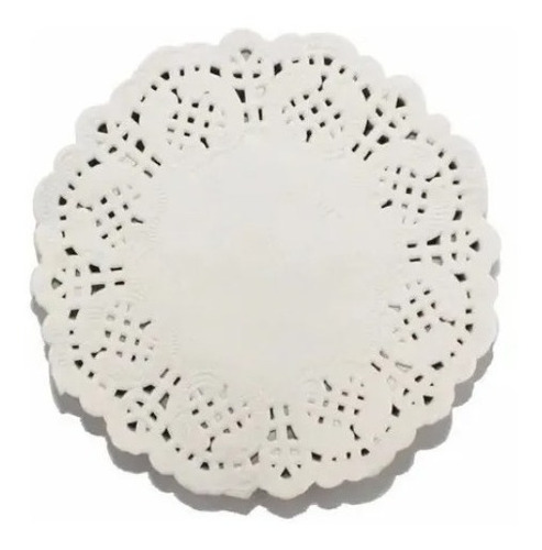 Toalha Rendada Redonda Papel 16 Cm (doilies) - 250 Unidades