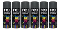 Comprar Pack 6 Pinturas En Spray Uso General Secado Rápido Rex 400ml