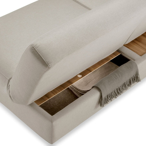 Sofá Cama Easy Casal Com Bau Tec 1429 Bege Bfwt
