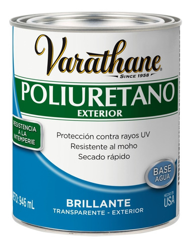 Poliuretano Exterior Brillante Varathane  X 1 Lts.