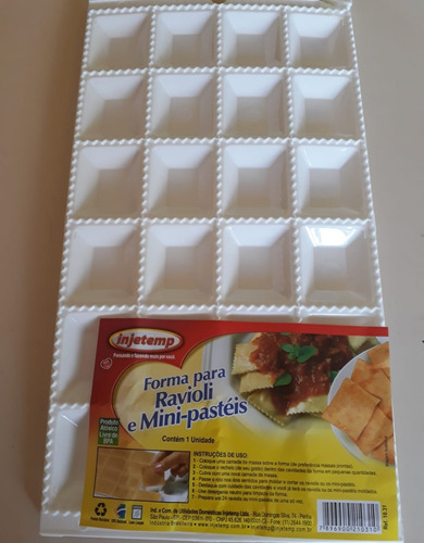 Kit 10 Formas Para Fabricação Ravióli Mini Pastel Rechear