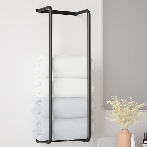 Rack De Toallas De Metal Organizador De Baño Fácil