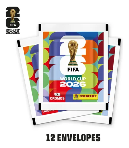 Kit Com 12 Envelopes de Figurinhas da Copa Do Mundo 2026 edição 1...