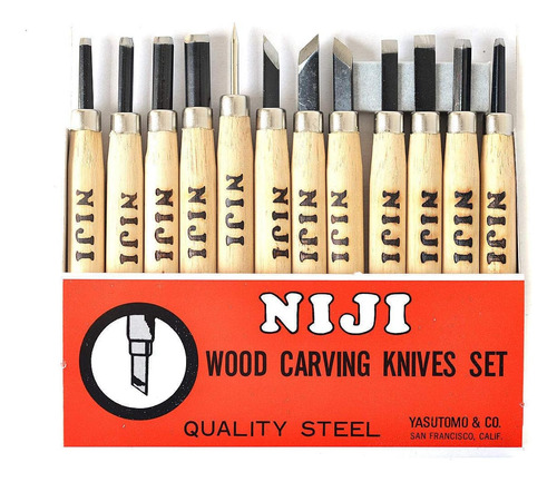 Juego De Corte De Madera Y Linóleo Niji, Juego De 12, ...
