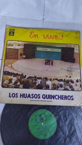 Los Huasos Quincheros En Vivo Disco De Vinil Importado Chile