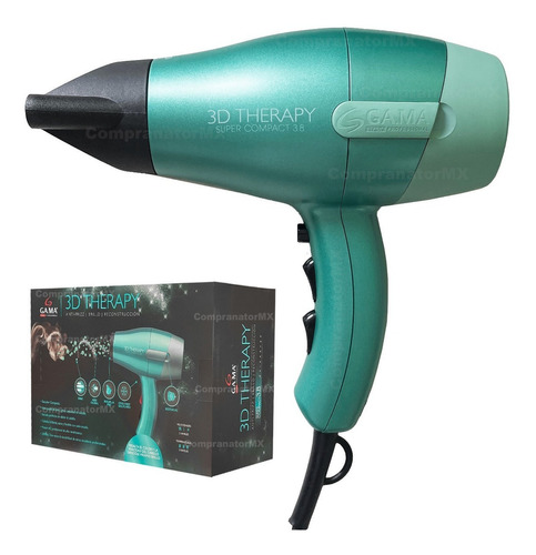 Secadora de cabello GA.MA Italy 3D Therapy Super Compact 3.8 verde 110V - 125V
