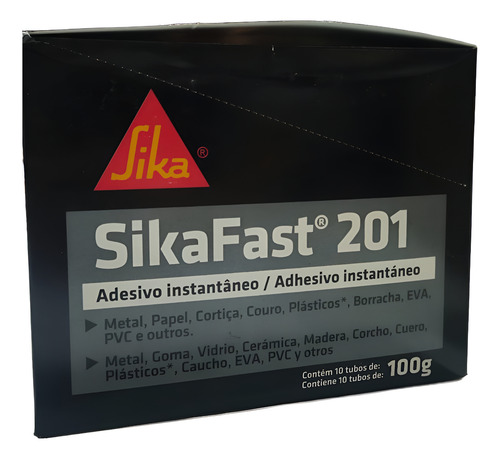 Kit 12x Cola Adesivo Instantâneo Sikafast 201 100g