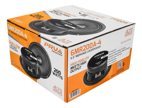 Bocina Prv Shallow 6.5/200 W 4 Ohmios