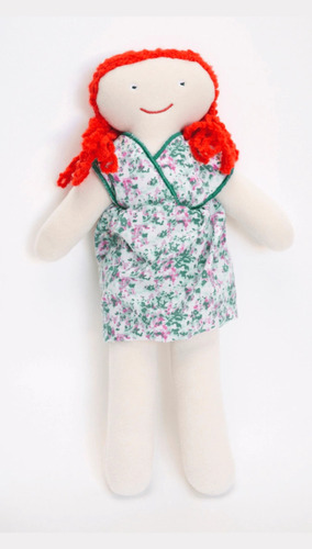 Muñeca Tela Trapo Sirena Nena Muñeco Infantil