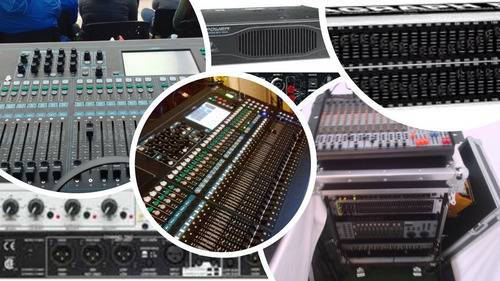 Imagen 5 de 10 de Arriendo Servicio Evento Parlantes Consolas Microfono Atril