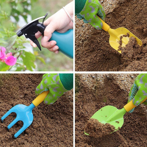 Juego De Herramientas De Jardinería Para Niños De 8 Piezas