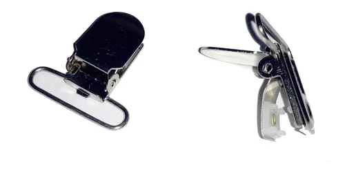 Tira Porta Chupete Clip De Silicona Prendedor Metal Bebe - $ 4.999