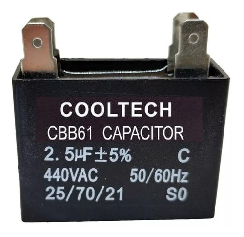 Capacitor Cuadrado 2.5uf Aires Acondicionados / Ventiladores