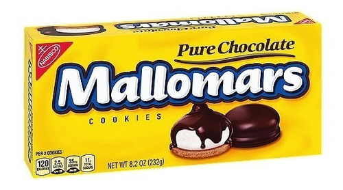 Galletas C/ Malvavisco Cubiertas Chocolate Mallomars Nabisco