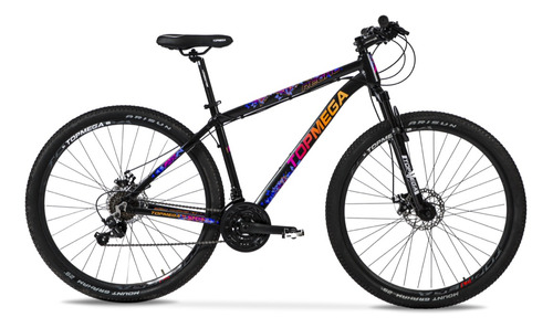 Mountain Bike Topmega Regal R29 M 21v Frenos De Disco Mecánico Cambios Shimano Tourney Color Negro/blanco/fucsia  