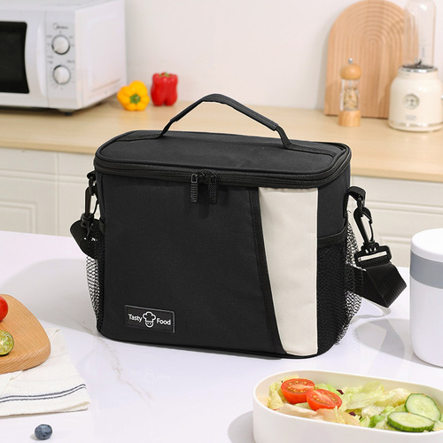 Bolsa Termica Lancheira Fitness Marmita Caixas E Bolsas Térm Cor Preto