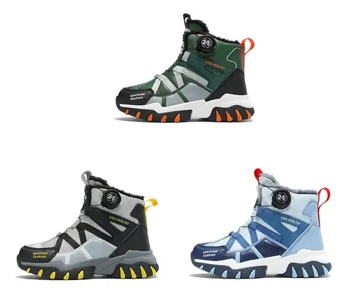 Botas De Nieve Impermeables Cálidas Con Forro Polar Para Niñ