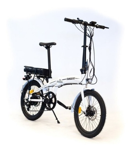 Imagen 2 de 10 de Bicicleta Electrica Plegable Rodado 20 Color Blanco