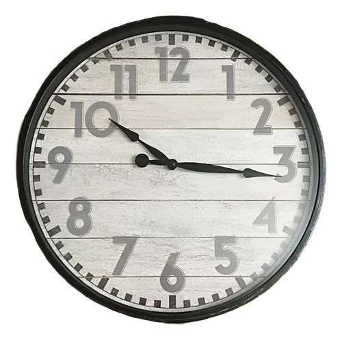 Reloj De Pared 40 Cm Diámetro Grande Relojes Analógicos Madera Maderas