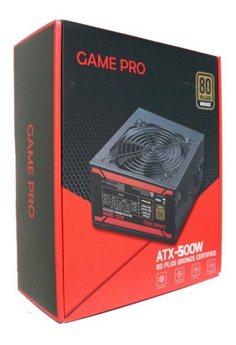 Fuente De Poder Game Pro Atx-500w 80 Plus Bronze