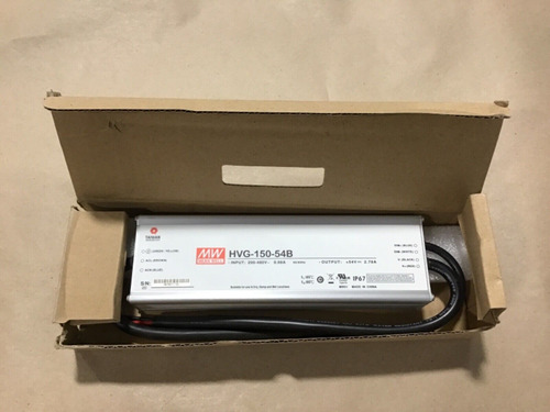 Mean Well Hvg-150-54b Led Driver,200-480v Ac, Power Supp Sse