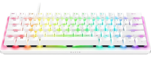 Teclado Gamer Razer Huntsman V3 Pro Mini White 60% Edition Cor De Teclado Branco Idioma Inglês Us