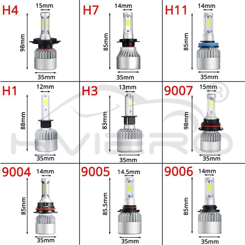 Focos Kit Led Faro Auto Moto Tecnologia Alemana H4 H7 H11 +
