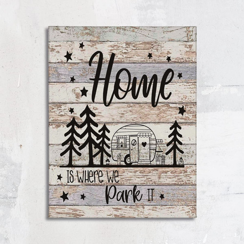 Home Is Where We Park It - Lienzo Decorativo Para Pared, Let