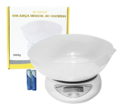 Balança Digital De Cozinha Pesa Até 5kg B-max - Bm-a05