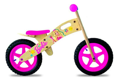 Bicicleta Barbie De Madera Para Niña Niño Primeros Pasos