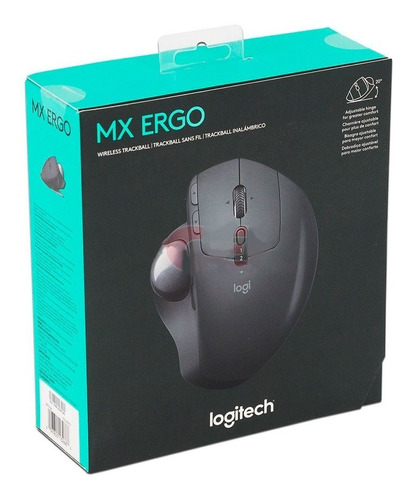 Mouse Logitech Mx Ergo Óptico Inalámbrico Usb Negro