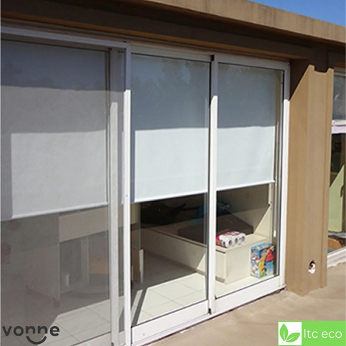 Imagen 8 de 10 de Cortina Blanca Roller Blackout 120x160 Black Out Enrrollable
