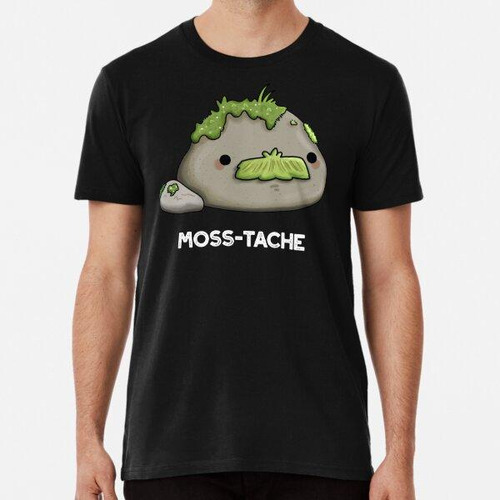 Remera Moss-tache Funny Moustache Puns (bg Oscuro) Algodon P