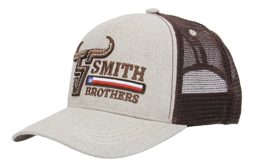 Boné De Tela Smith Brothers Bege 27563