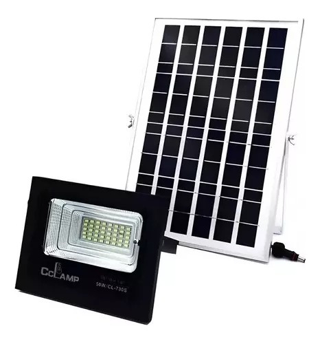 Reflector Lampara Led Panel Solar Exterior 50w Recargable