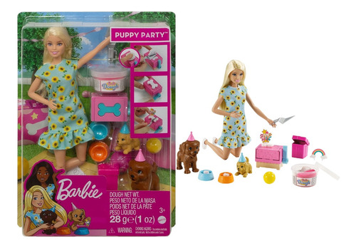 Muñeca Barbie Fiesta De Perritos Mattel Xv75