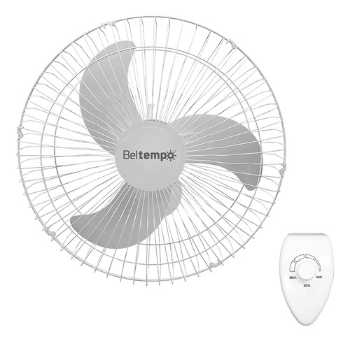 Ventilador Oscilante De Parede Branco Flux6 - 60cm Beltempo