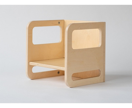 Imagen 2 de 5 de Silla Cubo Montessori Pikler 3 Posturas Bebés Mesa Banquito