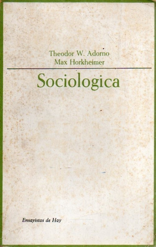 Sociologia Theodor Adorno 